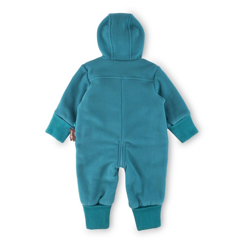 Sigikid Baby Fleeceoverall Bär mit Kapuze, grün Schlussverkauf