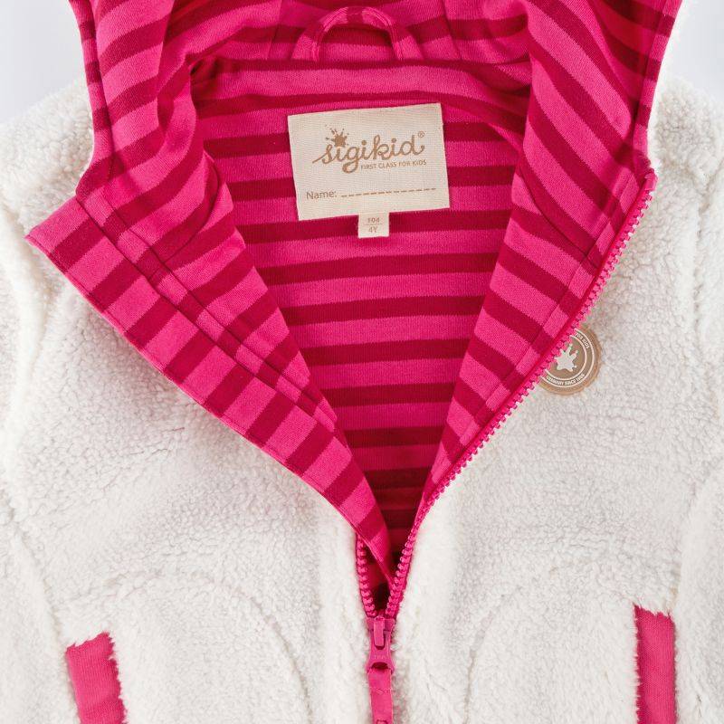 Sigikid Kinder Teddyjacke Crazy Lama, weiß Fabrikverkauf