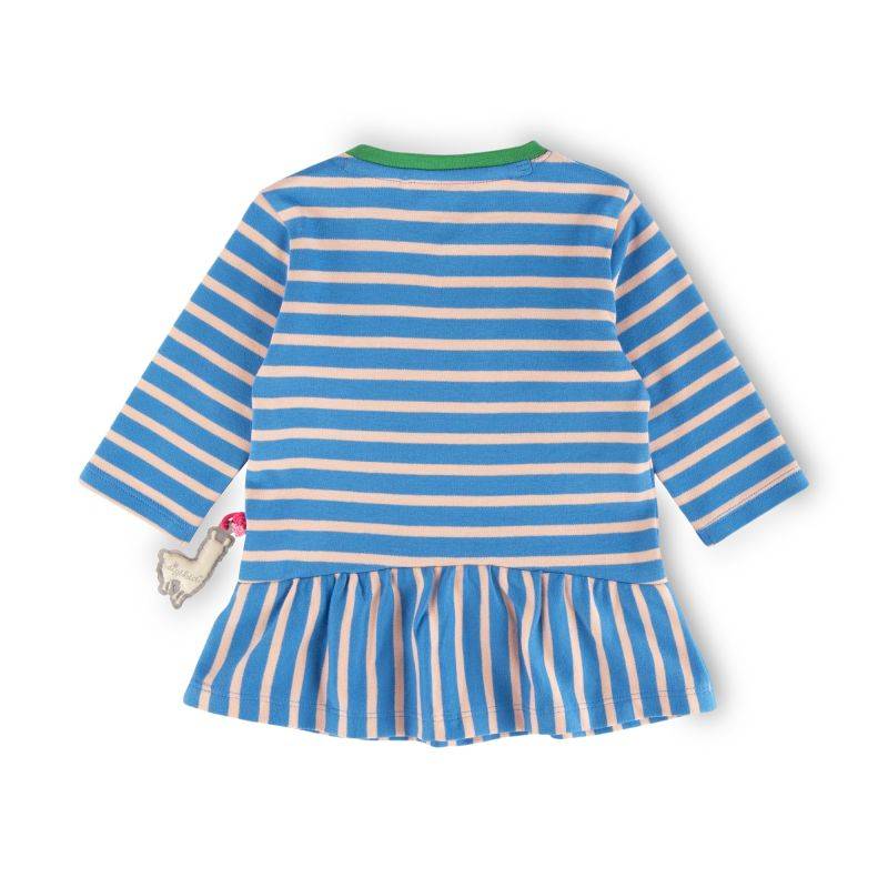 Sigikid Baby Kleid Crazy Lama, blau gestreift Blitzverkäufe