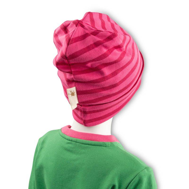 Sigikid Kinder Beanie, pink gestreift Limitierter Zeitrabatt