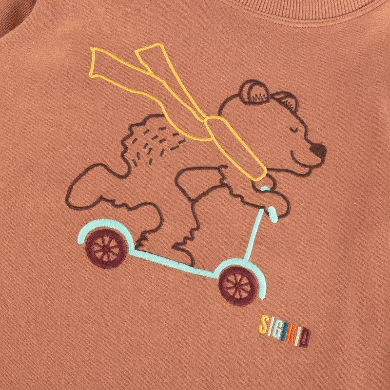 Sigikid Kinder Langarmshirt Bär, braun Günstig kaufen