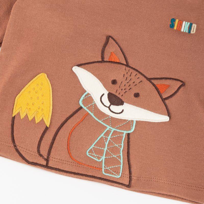 Sigikid Baby Langarmshirt Fuchs, braun Preisnachlass