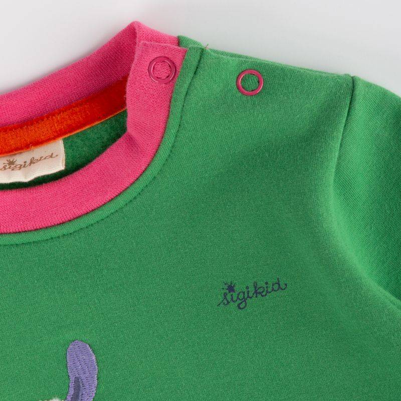 Sigikid Baby Sweatshirt Crazy Lama, grün Black Friday