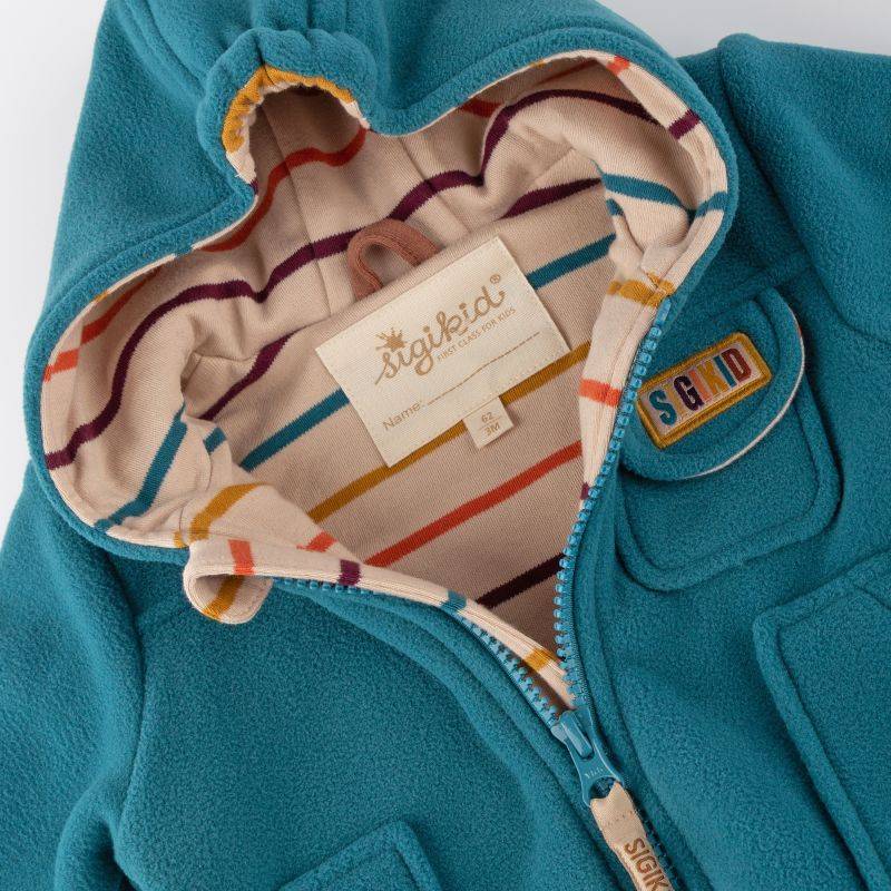 Sigikid Baby Fleecejacke mit Kapuze, grün Neueste Mode