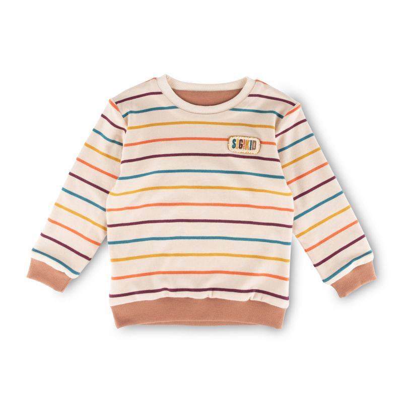 Sigikid Kinder Wendeshirt Fuchs, bunt gestreift oder braun Exklusive Angebote