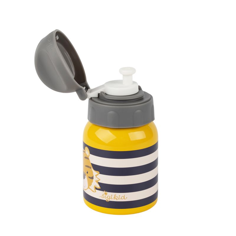 Sigikid Edelstahl Kinder Trinkflasche Tiger, 250ml Kauf eins, bekomm eins gratis
