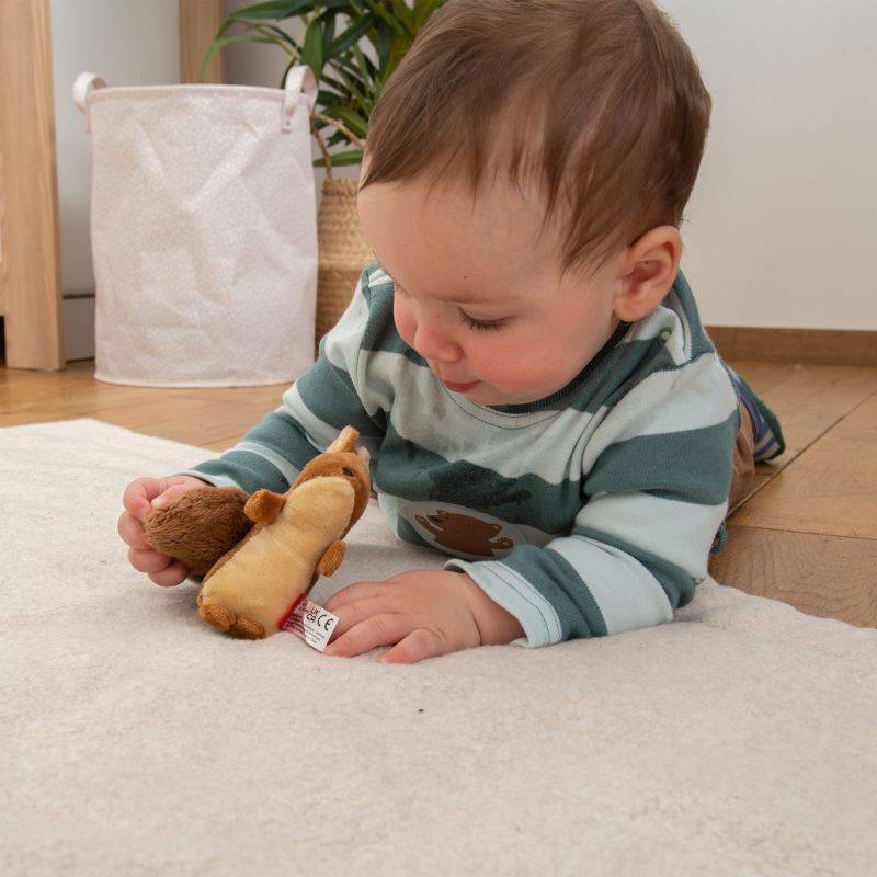 Sigikid Baby Rassel Eichhörnchen, Red Stars 50% Rabatt mit kostenlosem Versand