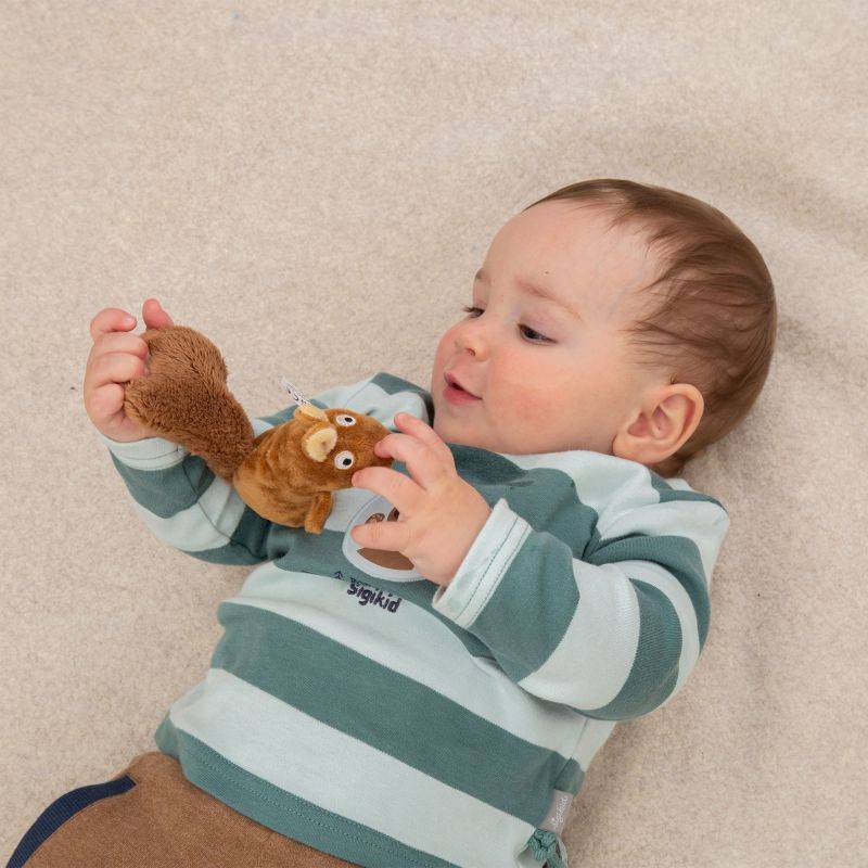 Sigikid Baby Rassel Eichhörnchen, Red Stars 50% Rabatt mit kostenlosem Versand