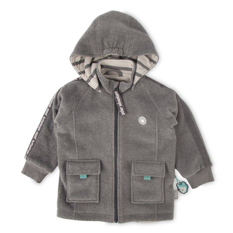 Sigikid Kinder Fleecejacke Polar Expedition, graumeliert Flash Sale