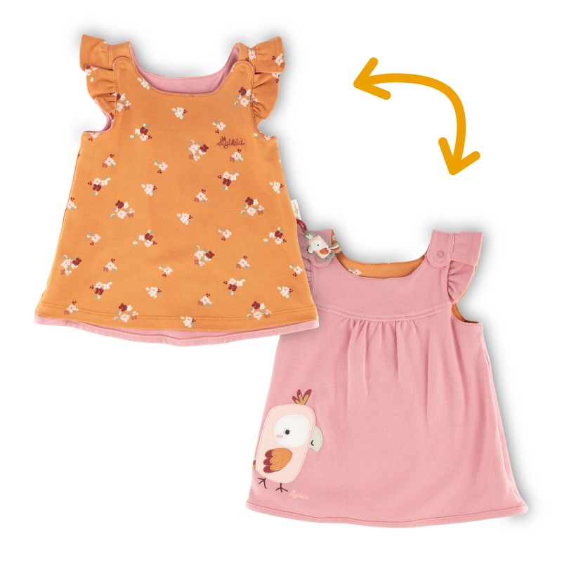 Sigikid Baby Wendekleid, Blümchen Print und rosa Top Angebot