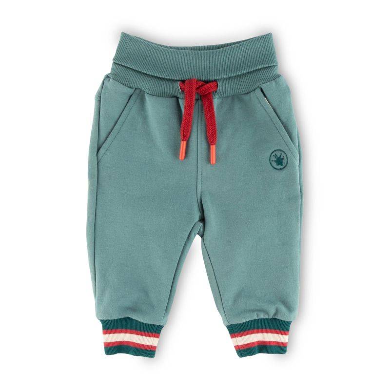 Sigikid Baby Sweathose mit Beinbündchen, grün Räumungsverkauf