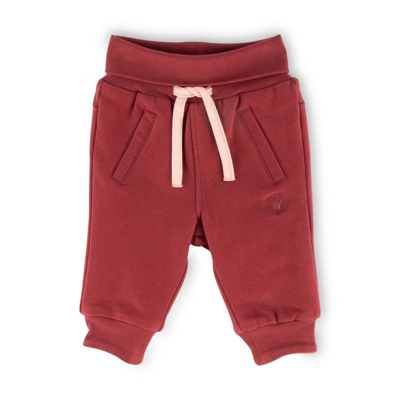 Sigikid Baby Wendehose, Blümchen Print und dunkelrot Super Sparpreis