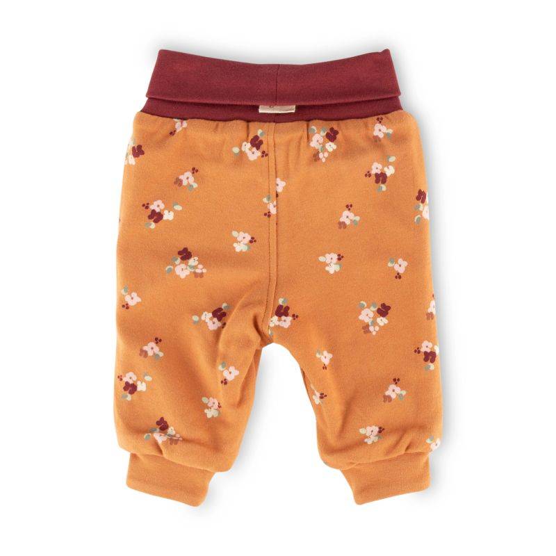 Sigikid Baby Wendehose, Blümchen Print und dunkelrot Super Sparpreis