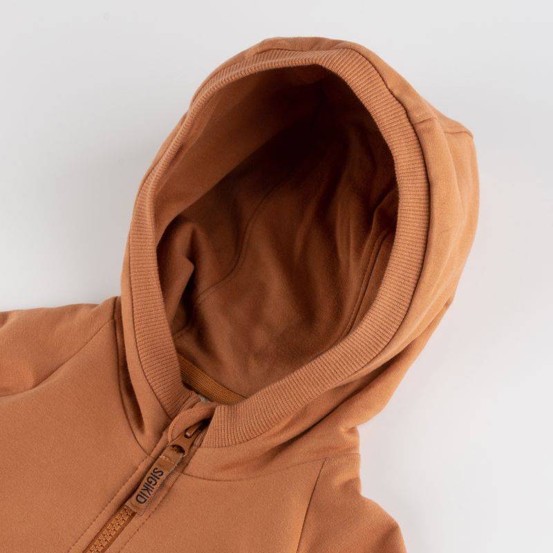Sigikid Kinder Kapuzen Sweatjacke, braun Letzter Tag