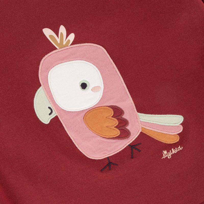 Sigikid Kinder Sweatshirt mit Kakadu Motiv, dunkelrot Bis zu 65% Rabatt