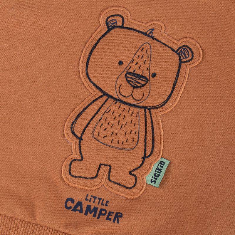 Sigikid Baby Sweatshirt mit Bären Motiv, braun Nur für heute