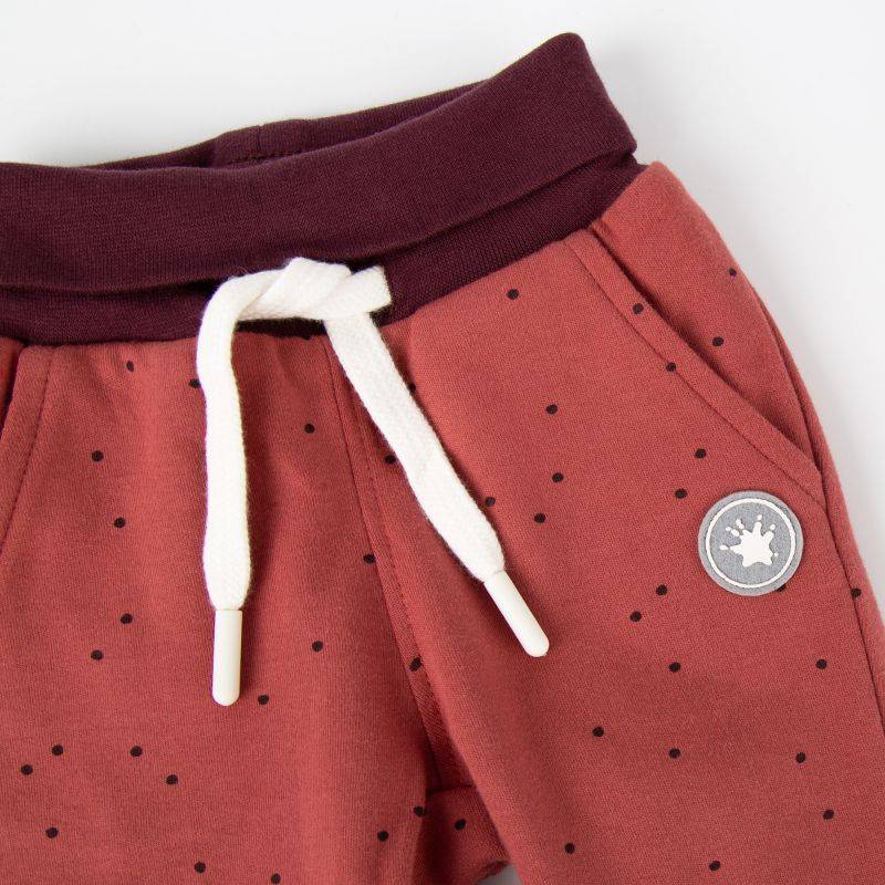 Sigikid Baby Wendehose rotbraun mit Pünktchen oder dunkelrot Sonderangebot der Fabrik