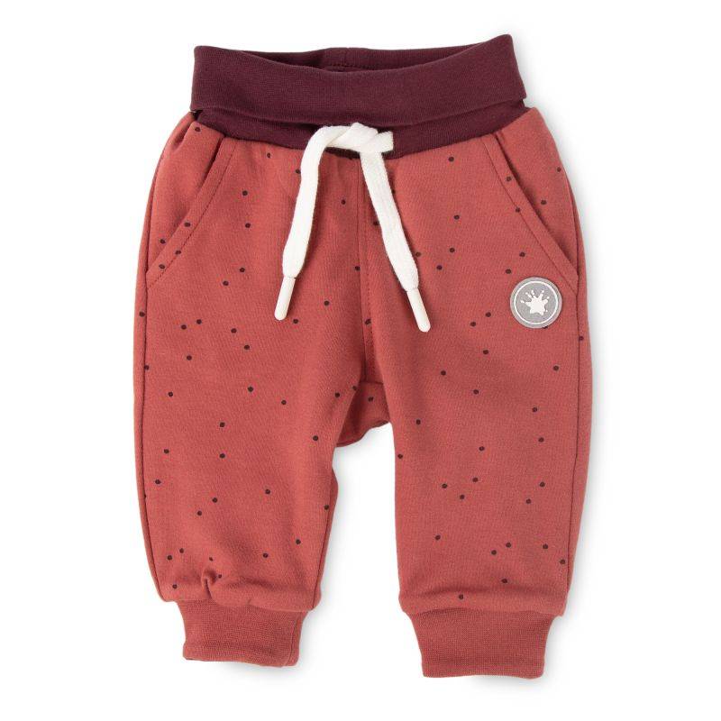 Sigikid Baby Wendehose rotbraun mit Pünktchen oder dunkelrot Sonderangebot der Fabrik