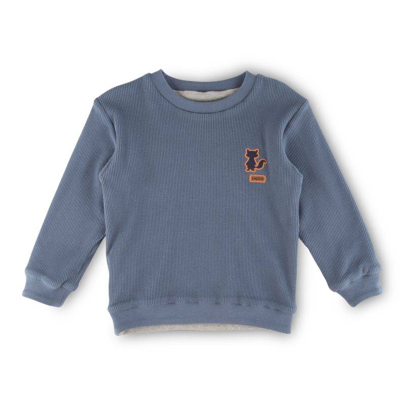 Sigikid Kinder Langarm Wendeshirt Forest Adventure, blau oder grau Super Rabatt