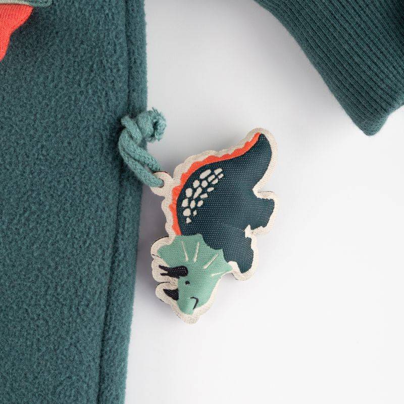 Sigikid Baby Fleeceoverall Dino, grün Outlet