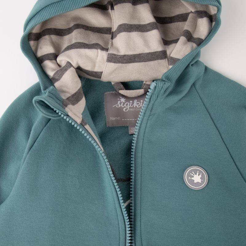 Sigikid Kinder Sweatjacke mit Kapuze, türkis Kostenloser Versand