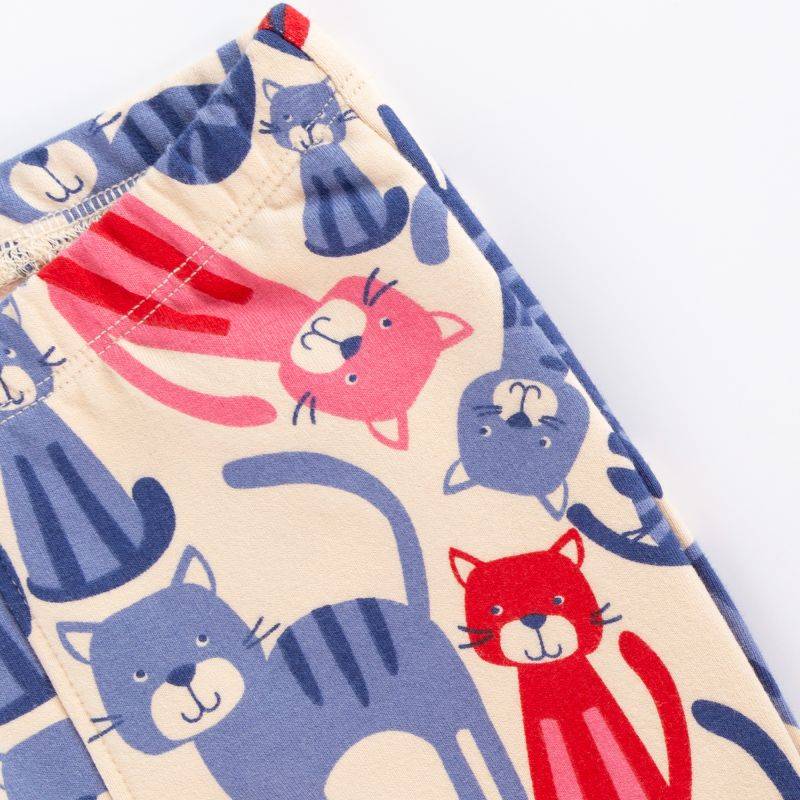 Sigikid Baby Sweat Leggings mit Katzen-Print Sonderangebot