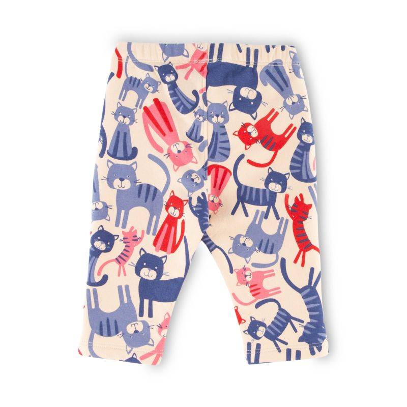 Sigikid Baby Sweat Leggings mit Katzen-Print Sonderangebot