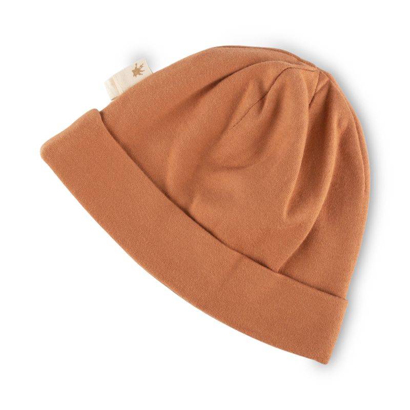 Sigikid Baby Mütze mit Aufschlag, braun Blitzangebot