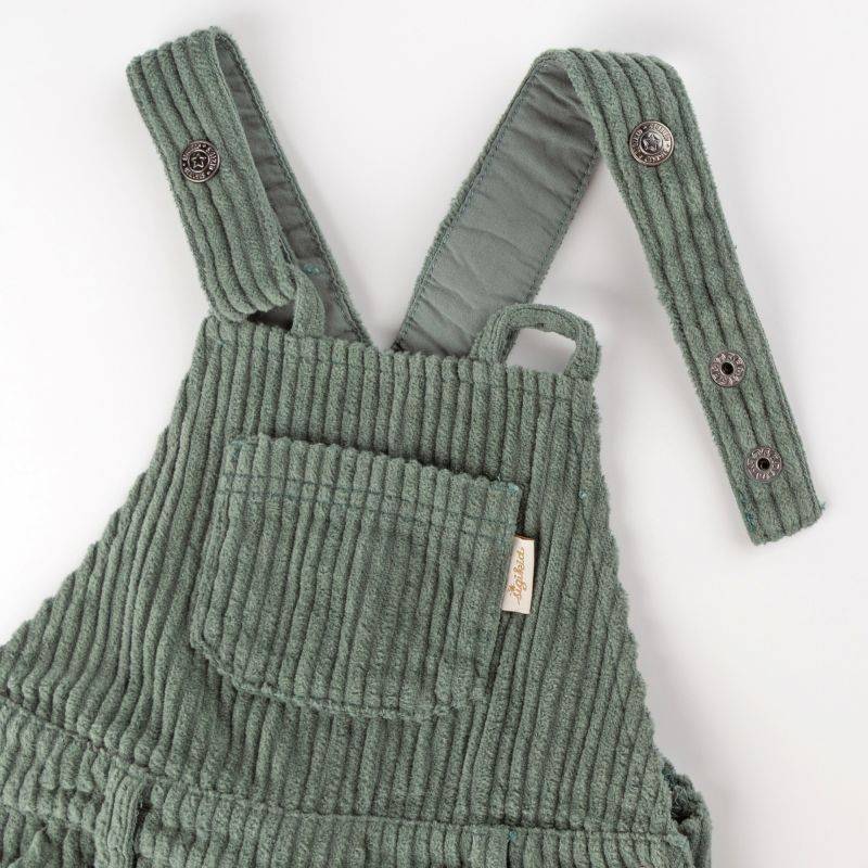 Sigikid Baby Cord Latzhose, grün Große Rabatte