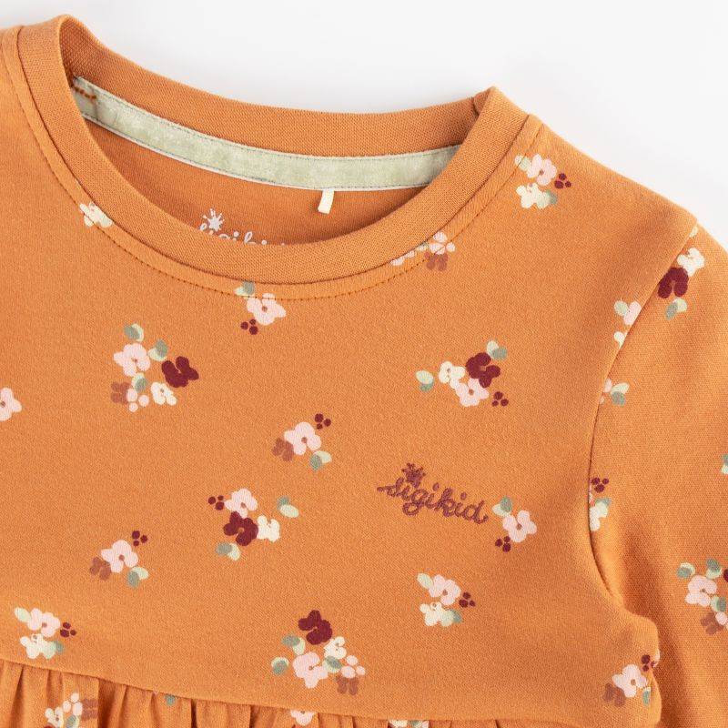 Sigikid Kinder Langarm Stufenkleid mit Blümchen Print Letzte 2 Tage