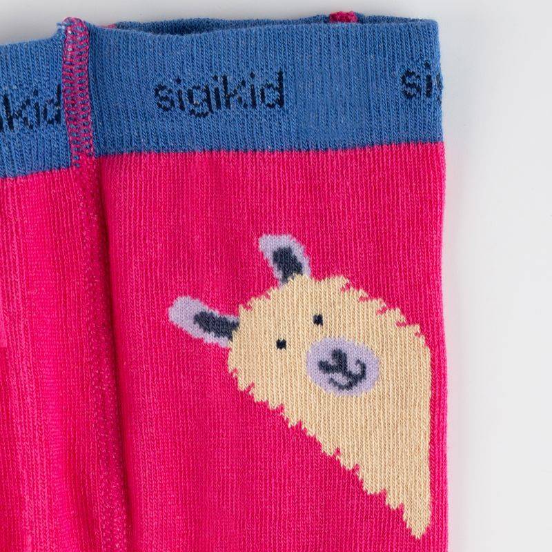 Sigikid Baby Strumpfhosen 2er-Set Lama, grün und pink Online