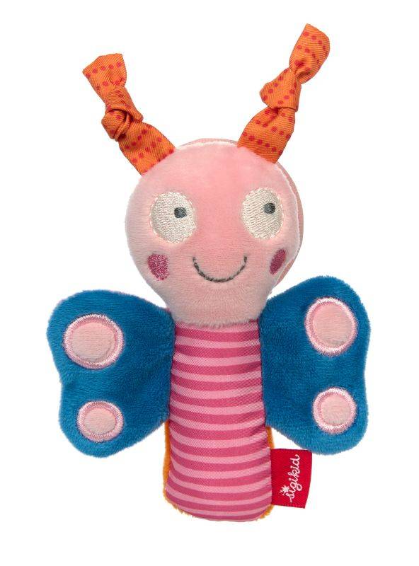 Sigikid Baby Greifling Schmetterling mit Spiegel, Red Stars Tiefpreis