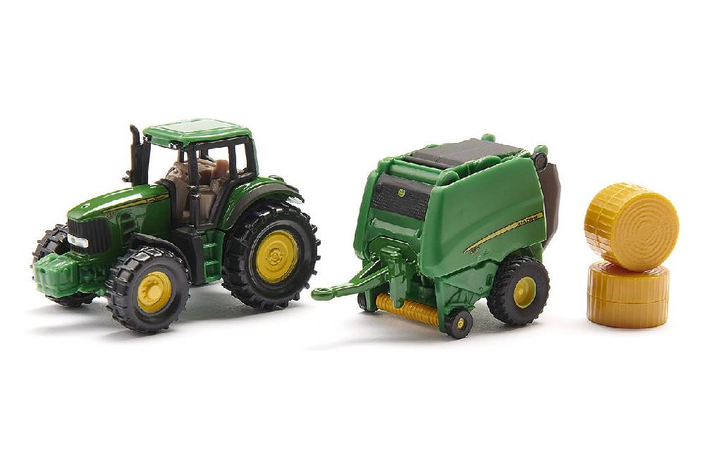 Siku John Deere Traktor mit Ballenpresse 10166500001 Tiefpreis