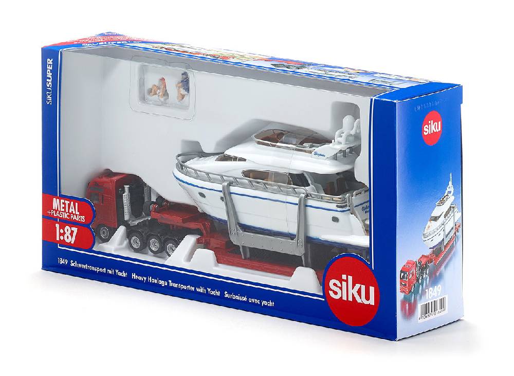 Siku Schwertransport mit Yacht 10184900001 Neueste Stile