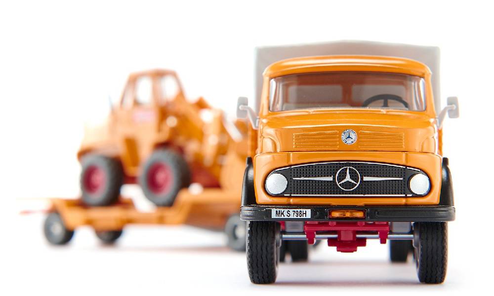 Siku Mercedes-Benz 710 mit Kramer 411 Radlader Bölling 10411700001 Clearance-Verkauf