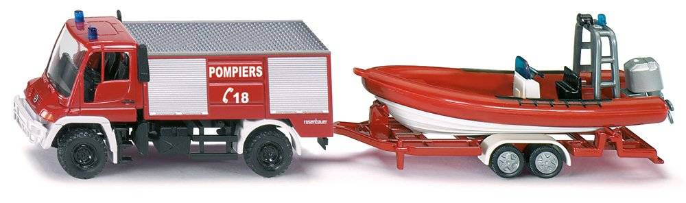 Siku Unimog Feuerwehr mit Boot 10163600103 Kostenloser Versand international