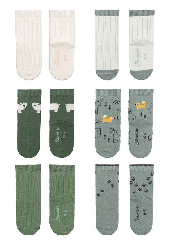 Sterntaler Socken 6er Pack Eisbär aus Baumwoll-Mix Heißer Verkauf