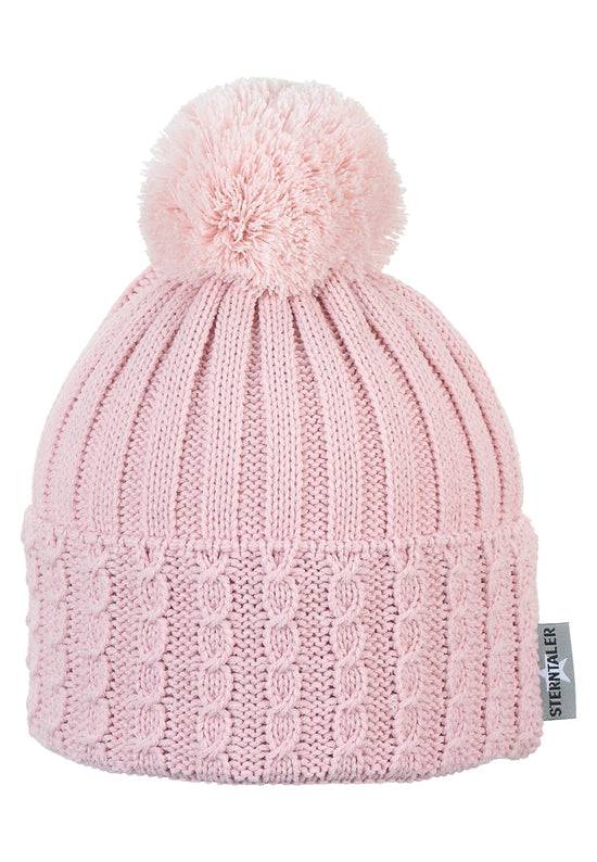 Sterntaler Bommelmütze mit Umschlag im Rippenmuster-Design Tägliche Deals