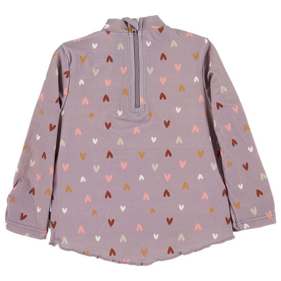 Sterntaler Langarm-Schwimmshirt in lila mit Herzchen Muster Großer Ausverkauf