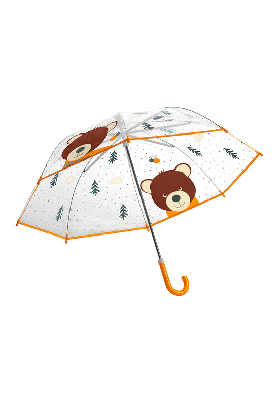 Sterntaler Kinder Regenschirm Bär Ben Transparent/Braun/Gelb Black Friday