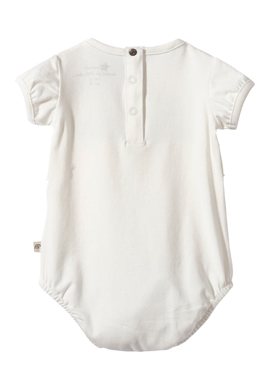 Sterntaler Baby Body Hase Happy mit kurzen Puffärmeln in ecru Begrenztes Angebot