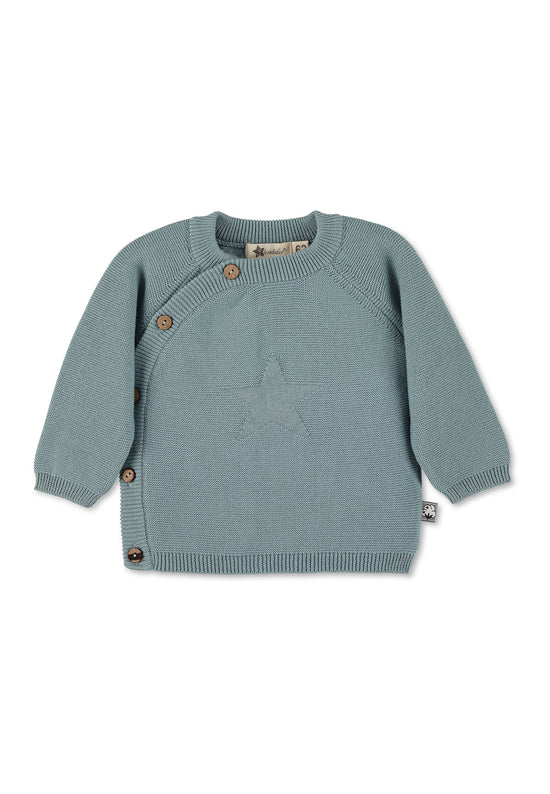 Sterntaler GOTS Strick-Jacke uni in Grün, Marine oder Grau Exklusive Angebote