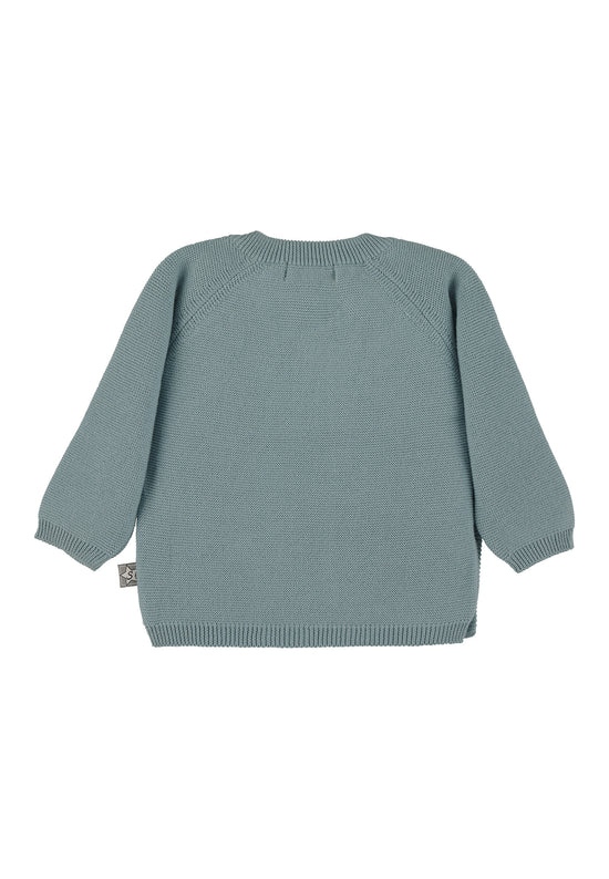 Sterntaler GOTS Strick-Jacke uni in Grün, Marine oder Grau Exklusive Angebote