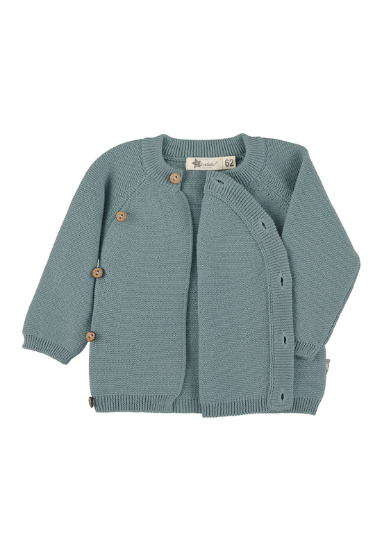 Sterntaler GOTS Strick-Jacke uni in Grün, Marine oder Grau Exklusive Angebote