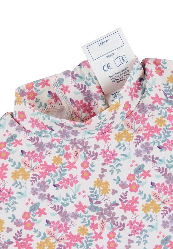 Sterntaler Schwimmoverall bedruckt mit Blumen in ecru Letzter Tag
