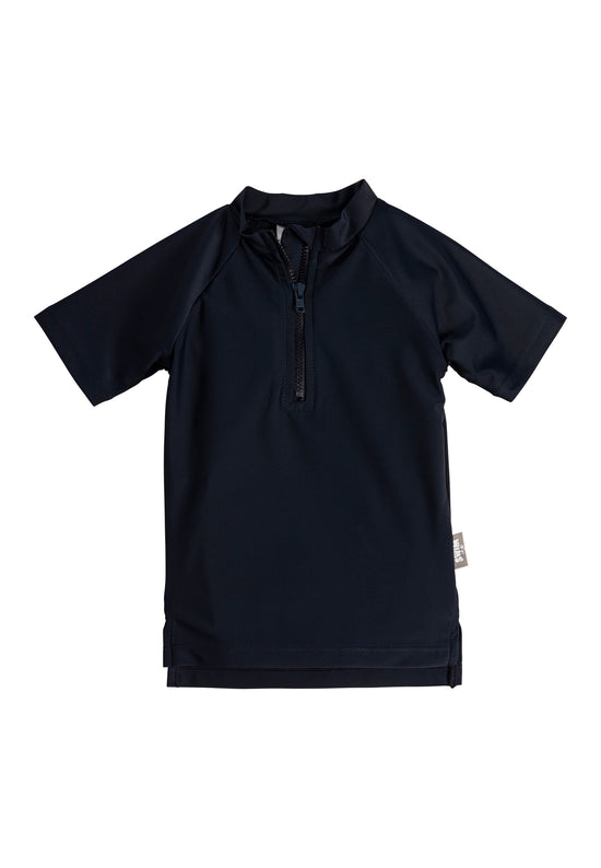 Sterntaler Kurzarm-Schwimmshirt uni in Marine, Blau, Magenta