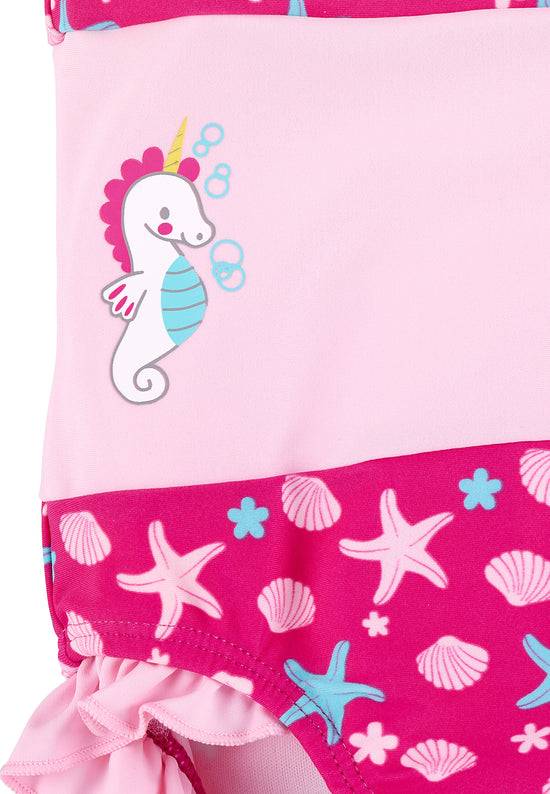 Sterntaler Badeanzug mit Rüschen in Magenta, UV-Schutz 50+ Riesige Rabatte