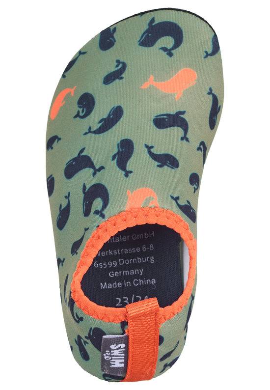Sterntaler Aquaschuhe Kinder in Grün mit Motiv Wale Outlet