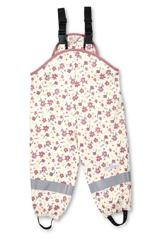 Sterntaler Regenträgerhose Blumen ungefüttert mit Reflektoren Hotsell