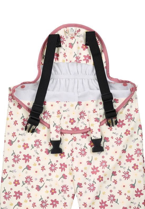 Sterntaler Regenträgerhose Blumen ungefüttert mit Reflektoren Hotsell